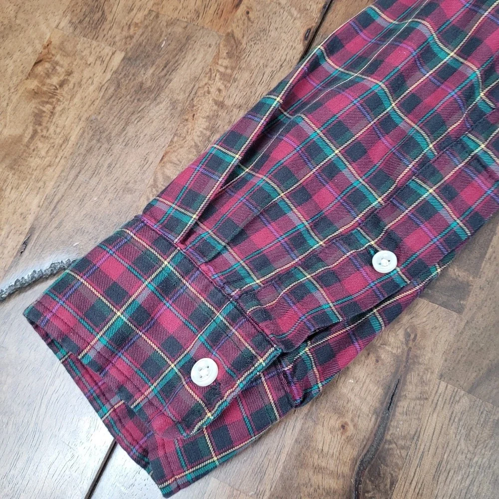 Polo Ralph Lauren Men's Tartan Pattern Plaid Button-Front Shirt Size Large